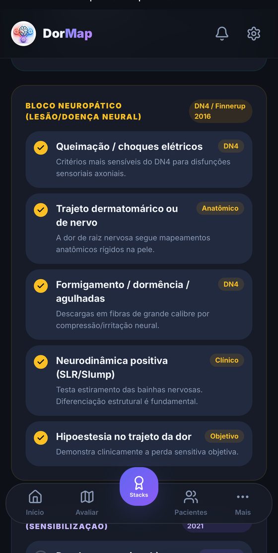 Critérios clínicos