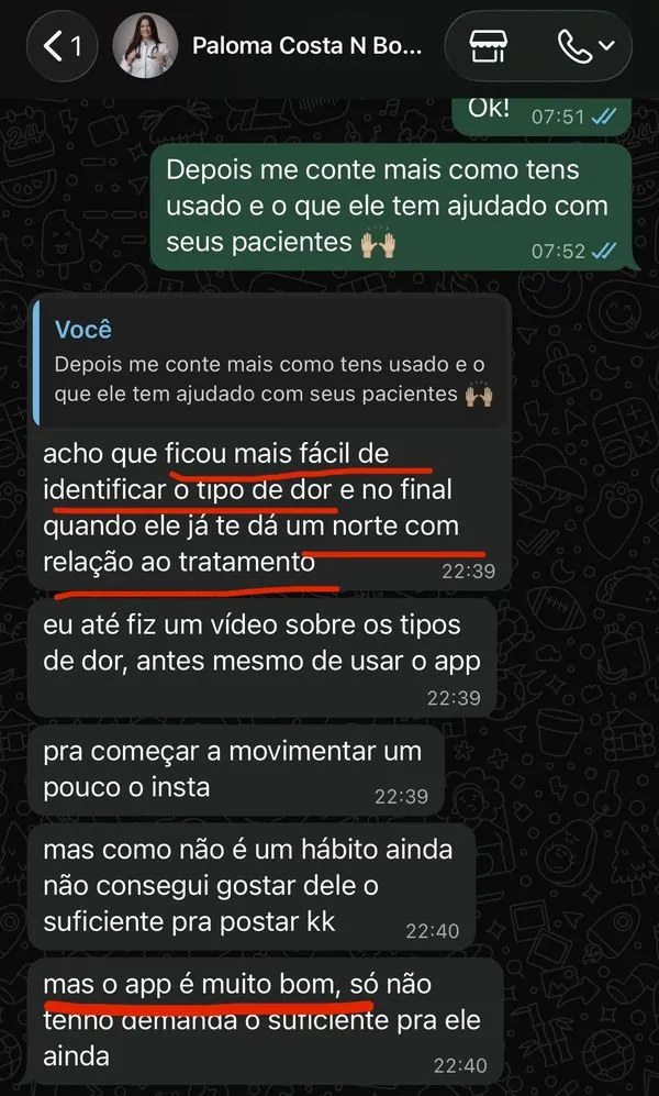Depoimento sobre o DorMap